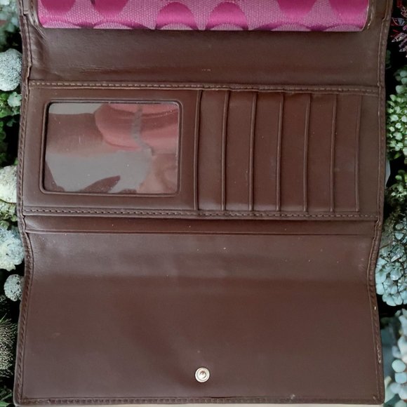 Coach Wallet - Purple/Maroon - Authentic - Picture 3 of 11